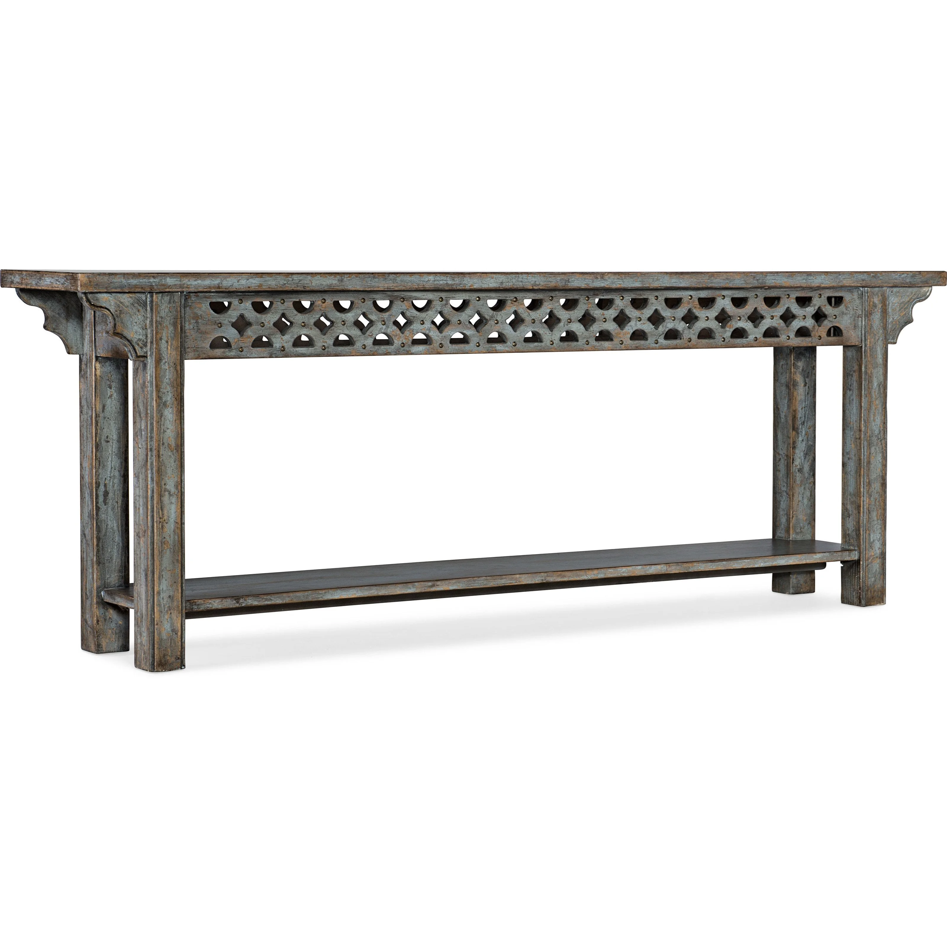 Hooker Furniture La Grange 69608500245 Relaxed Vintage Console Table Baer's Furniture Sofa